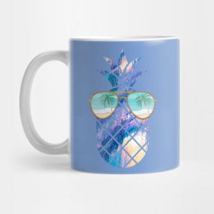 Pineapple Summer and Palm Trees Mug